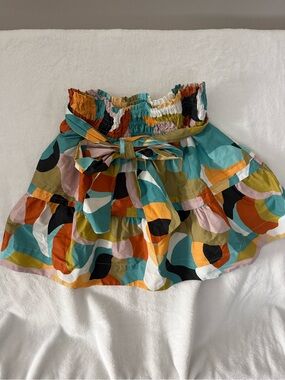Maeve Somerset Patterned mini skirt